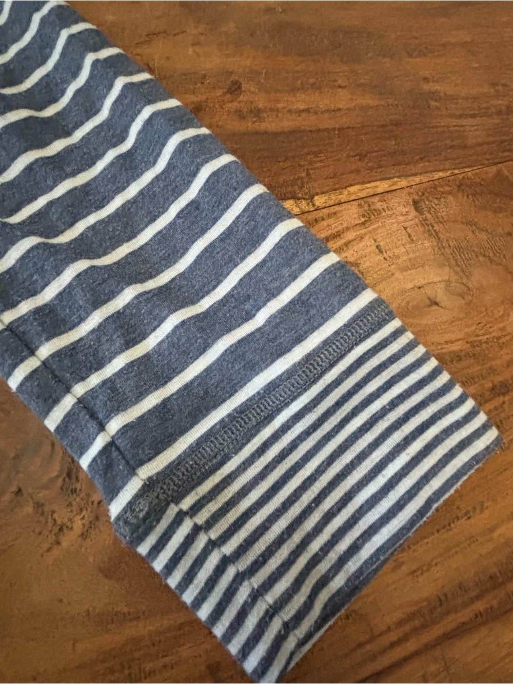 Ruby Rd. Striped Open-Front Cardigan - Blue & White - Picture 4 of 4